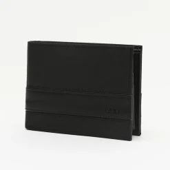 Cartera con compartimento para billetes, tarjetas y monedas