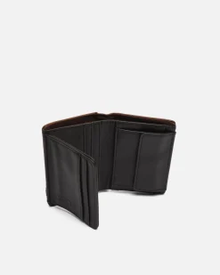 Cartera con compartimento para billetes, tarjetas y monedas