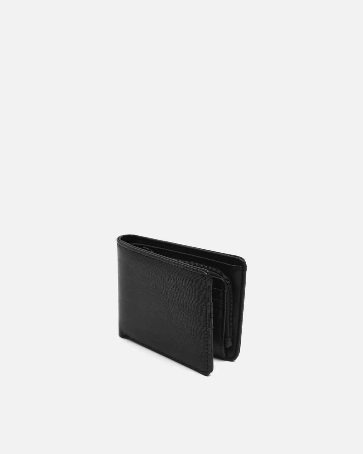 Cartera con compartimento para billetes, tarjetas y monedas
