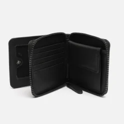 Cartera con tarjetas y monedas con cierrre de cremallera