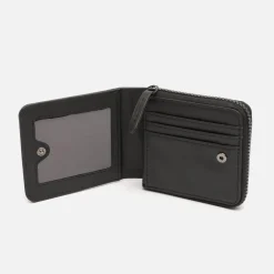 Cartera con tarjetas y monedas con cierrre de cremallera