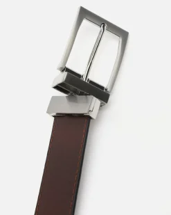 Cinturón liso reversible