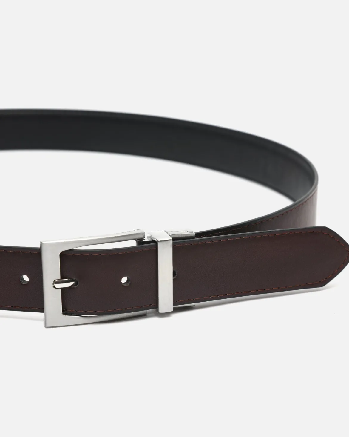 Cinturón liso reversible