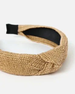 Diadema efecto rafia