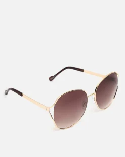 Gafas de sol redondas con montura metálica