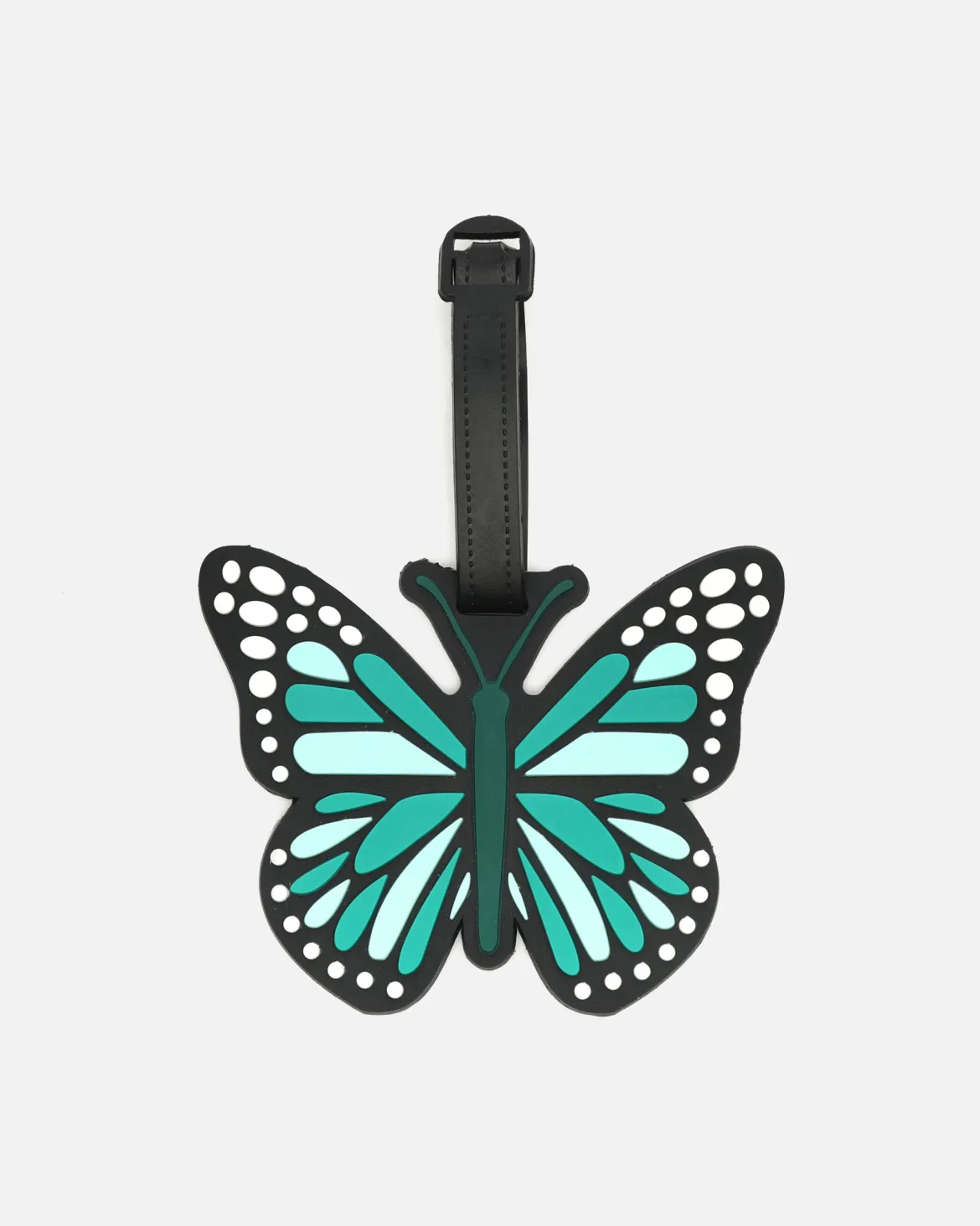 Identificador de equipaje en forma de mariposa