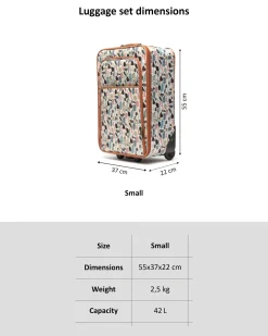 Maleta pequeña estampada
