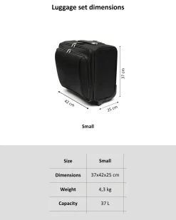 Maletín con ruedas con bolsillo para portátil 14 pulgadas