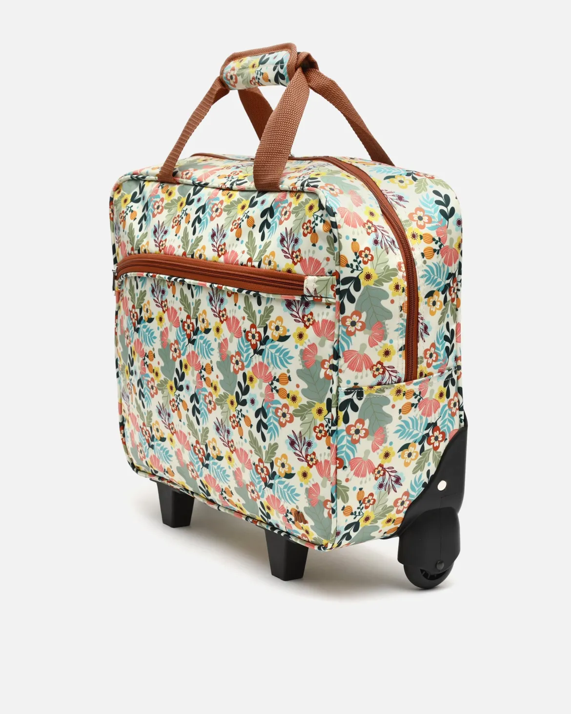 Maletín con ruedas estampado