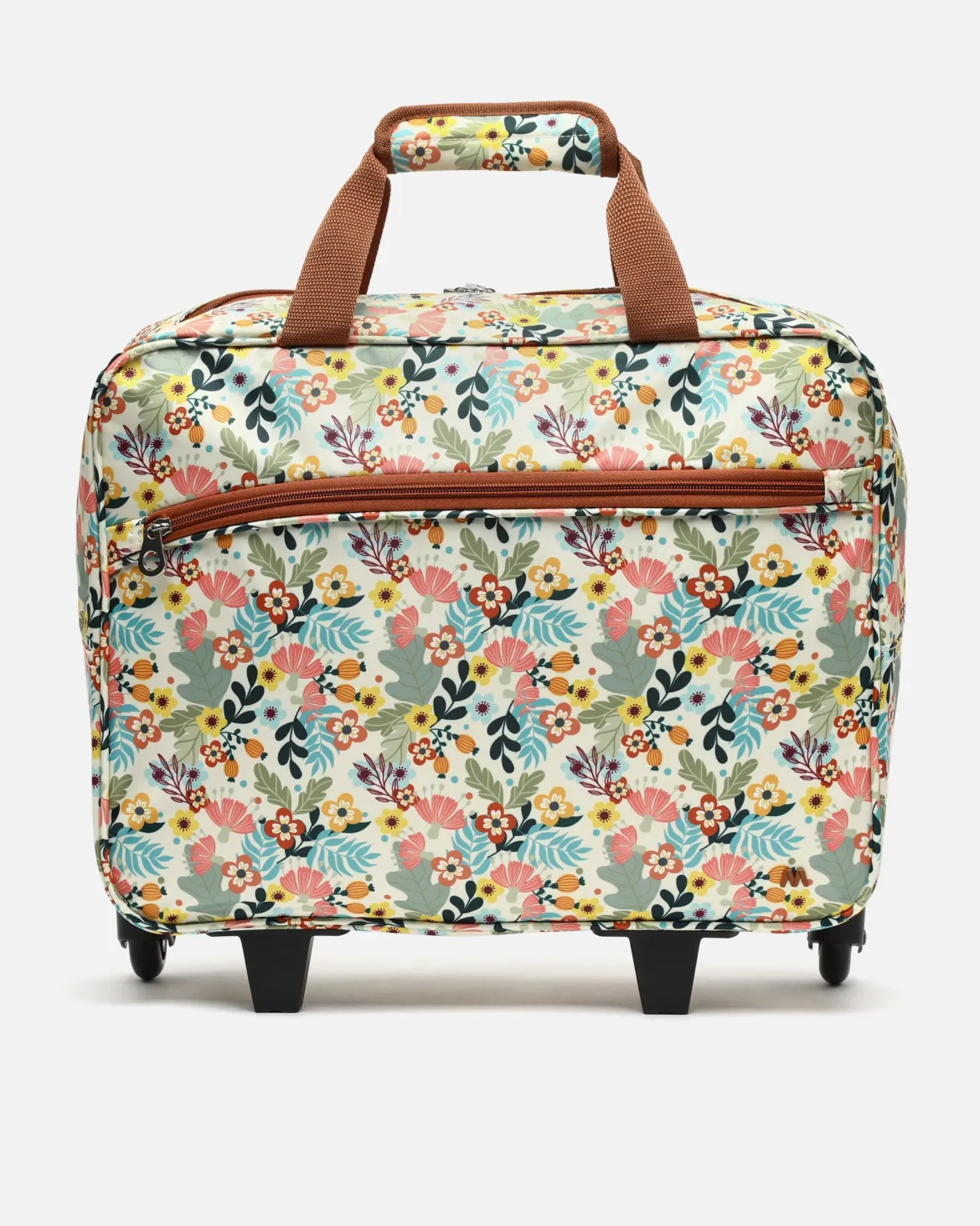Maletín con ruedas estampado