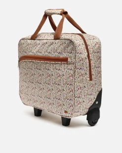 Maletín de viaje con ruedas estampado