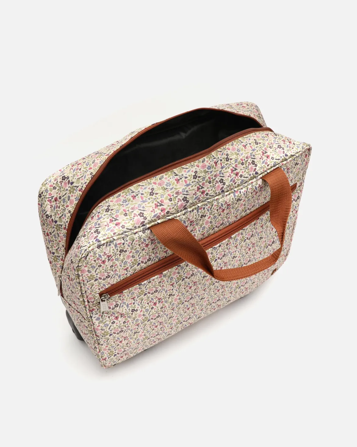 Maletín de viaje con ruedas estampado
