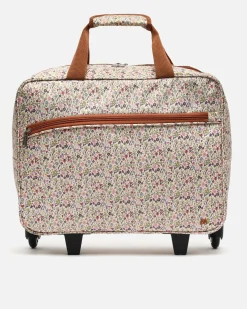 Maletín de viaje con ruedas estampado