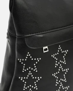 Mochila antirrobo con detalles metálicos en forma de estrellas