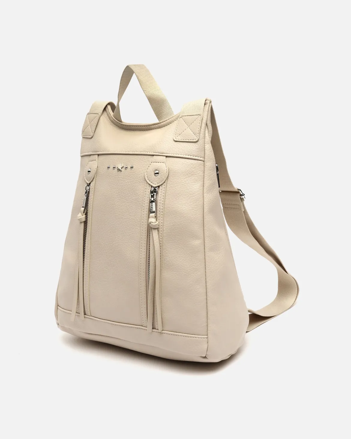 Mochila antirrobo con detalles metálicos