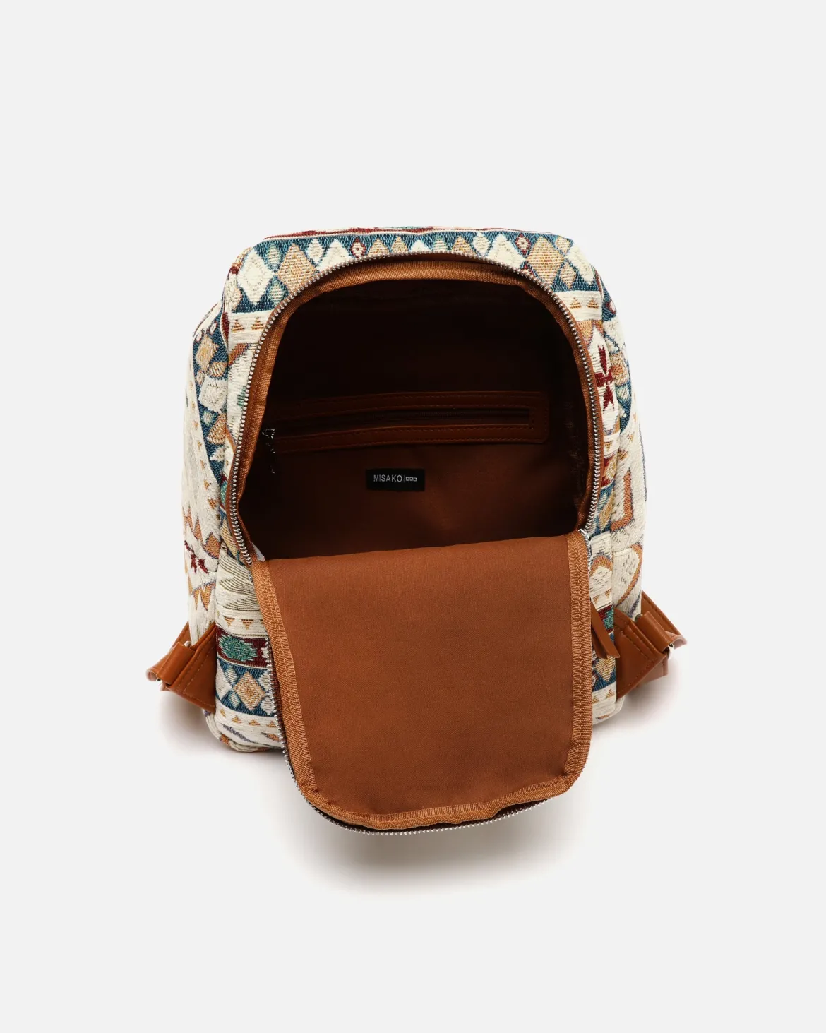 Mochila antirrobo con estampado jacquard