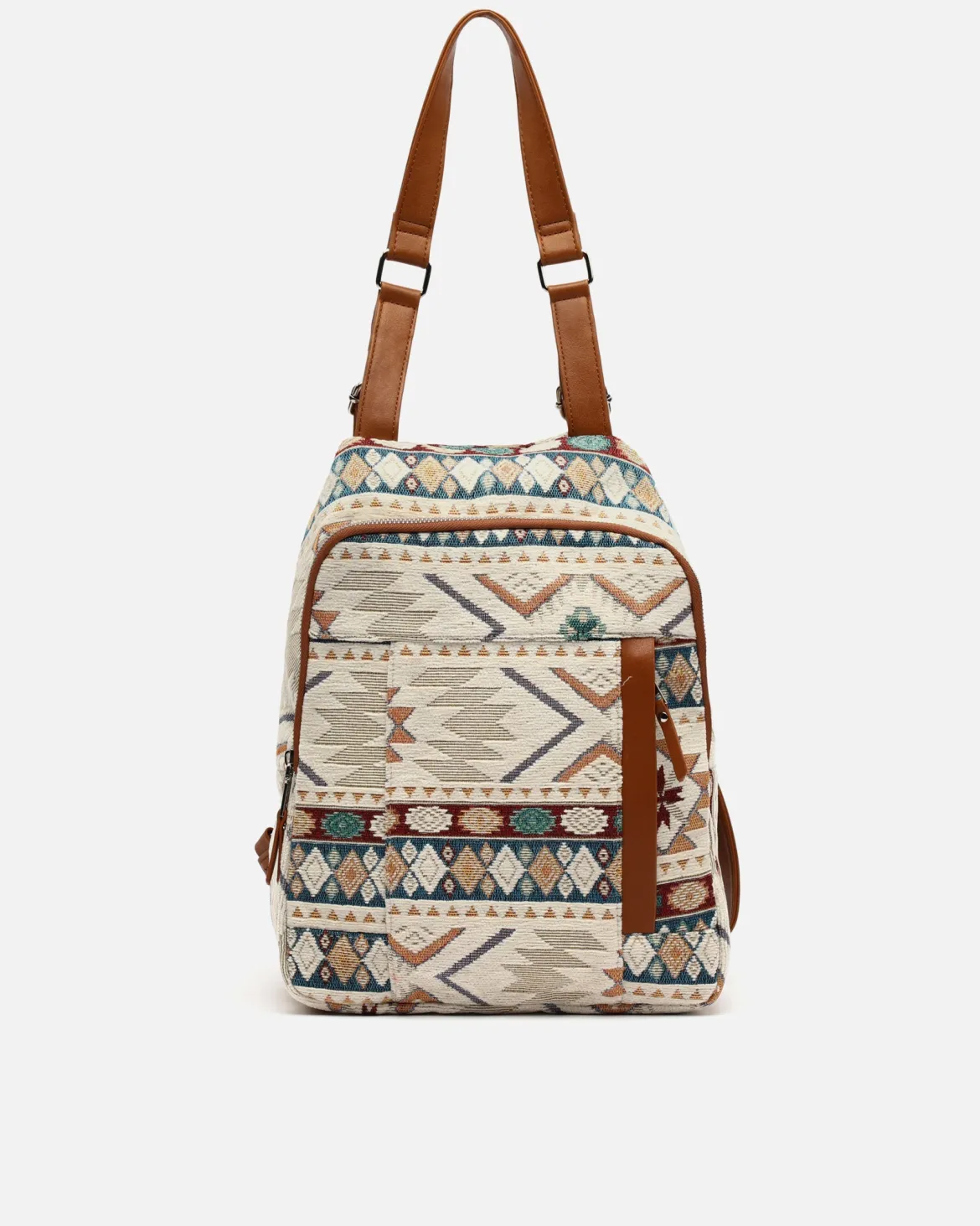 Mochila antirrobo con estampado jacquard