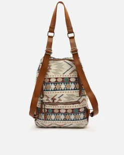 Mochila antirrobo con estampado jacquard