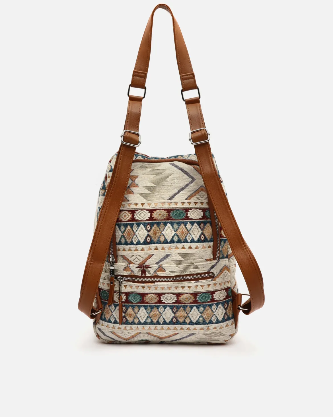 Mochila antirrobo con estampado jacquard