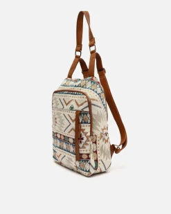 Mochila antirrobo con estampado jacquard