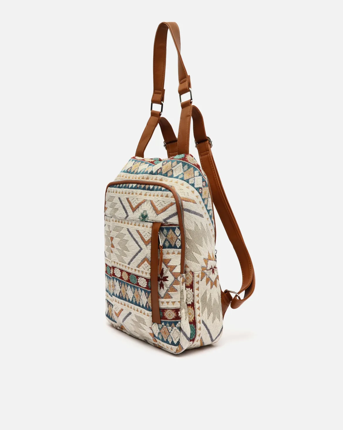 Mochila antirrobo con estampado jacquard