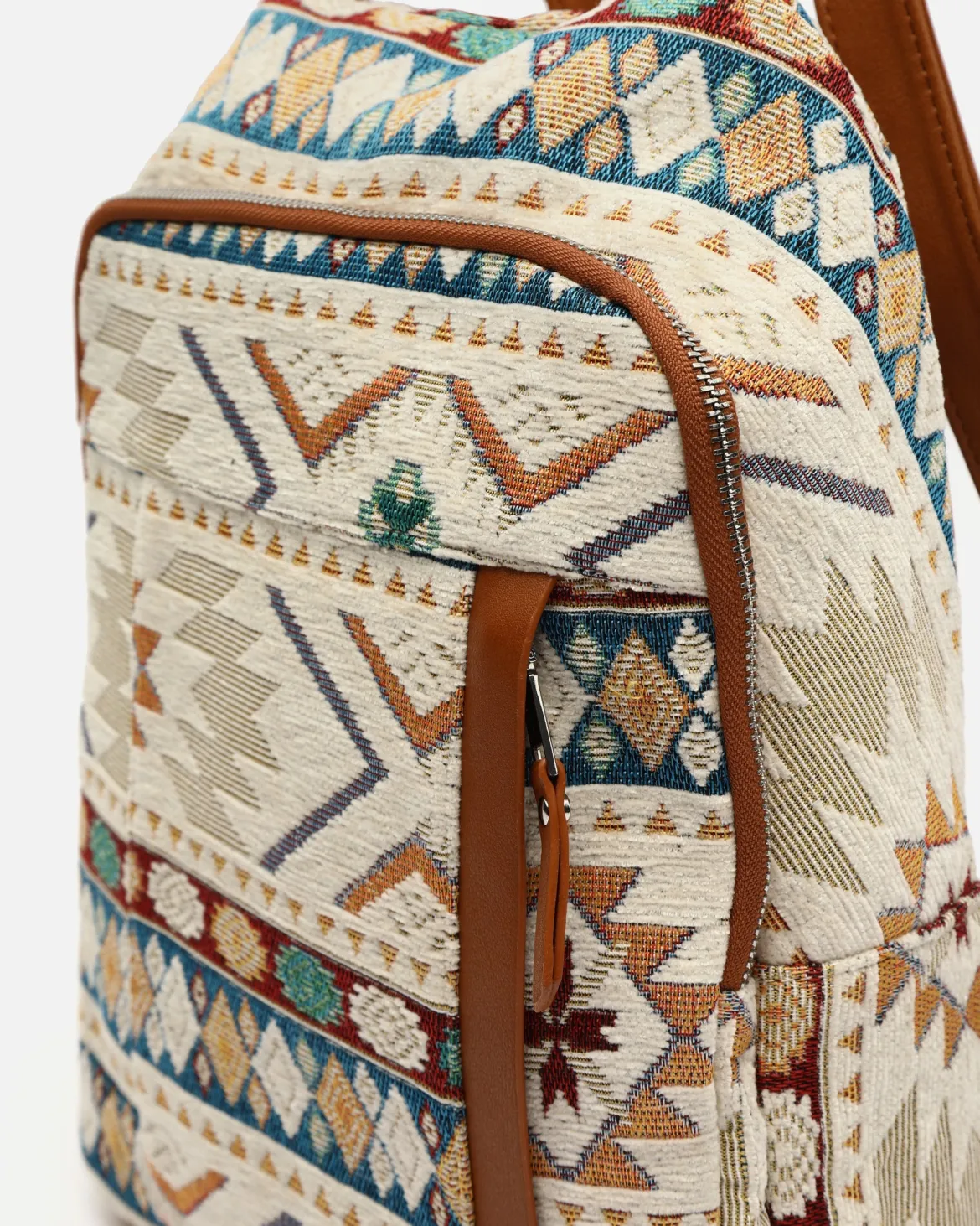 Mochila antirrobo con estampado jacquard