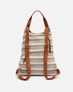 Mochila antirrobo con estampado jacquard