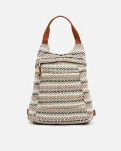 Mochila antirrobo con estampado jacquard