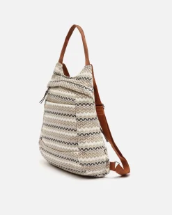 Mochila antirrobo con estampado jacquard