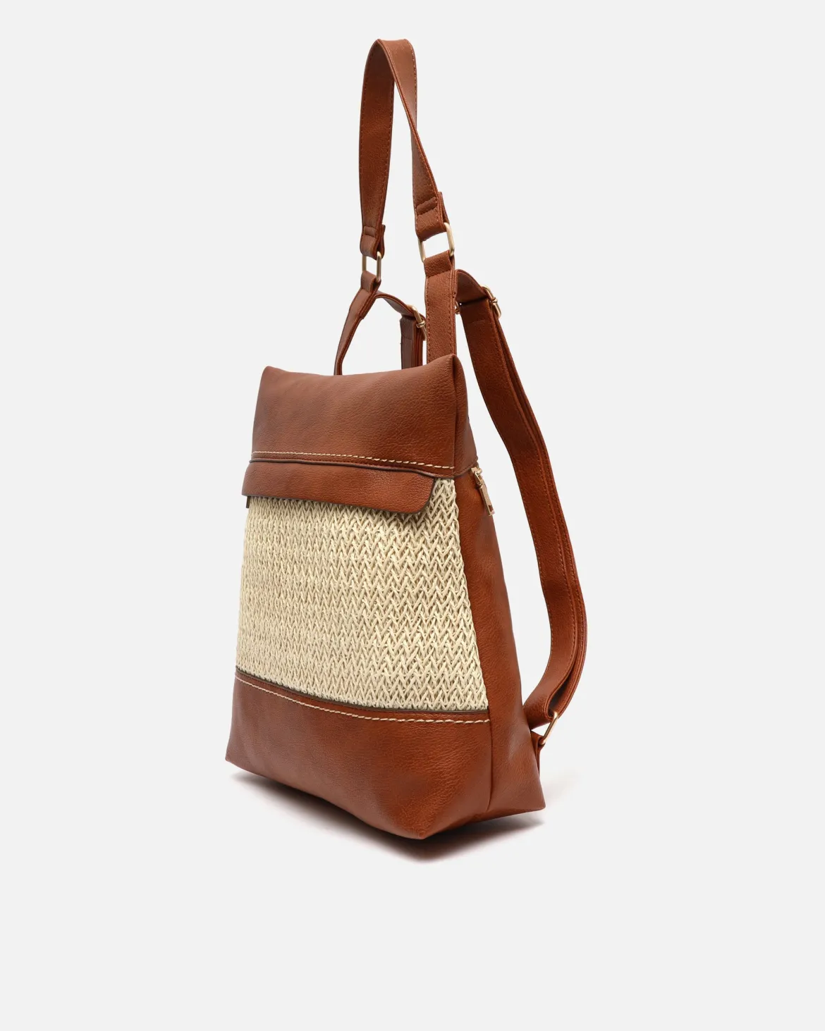 Mochila antirrobo efecto rafia