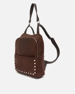 Mochila antirrobo efecto ante con detalles metálicos