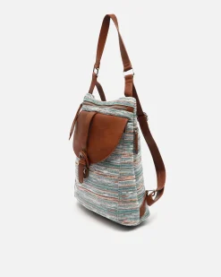 Mochila antirrobo estampado jacquard