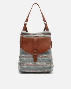 Mochila antirrobo estampado jacquard