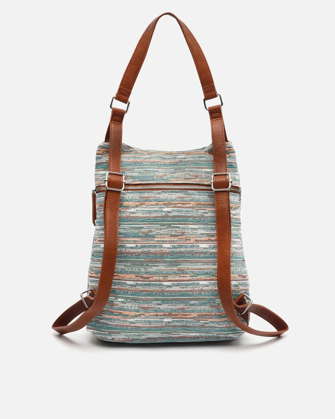 Mochila antirrobo estampado jacquard