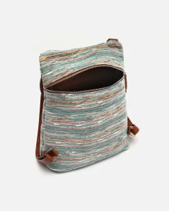 Mochila antirrobo estampado jacquard