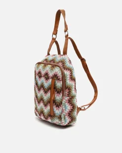 Mochila antirrobo estampado jacquard
