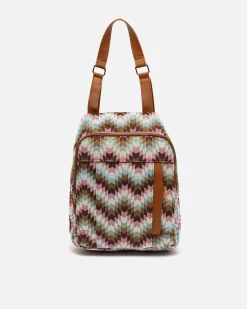 Mochila antirrobo estampado jacquard