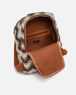 Mochila antirrobo estampado jacquard