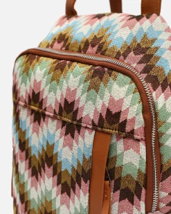 Mochila antirrobo estampado jacquard