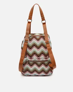 Mochila antirrobo estampado jacquard
