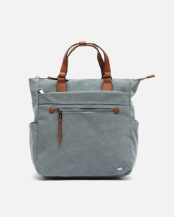 Mochila de tela con asa de mano