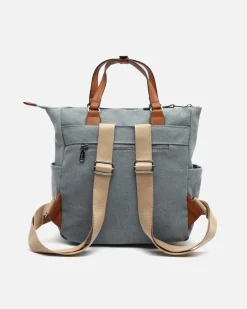 Mochila de tela con asa de mano