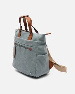 Mochila de tela con asa de mano
