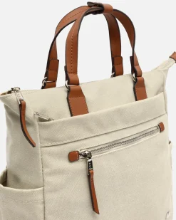 Mochila de tela con asa de mano