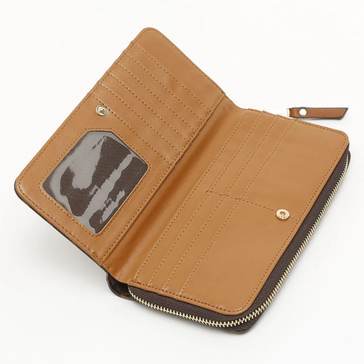 Monedero grande con estampado monogram