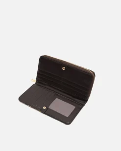 Monedero grande con estampado animal print