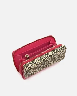 Monedero grande estampado animal print