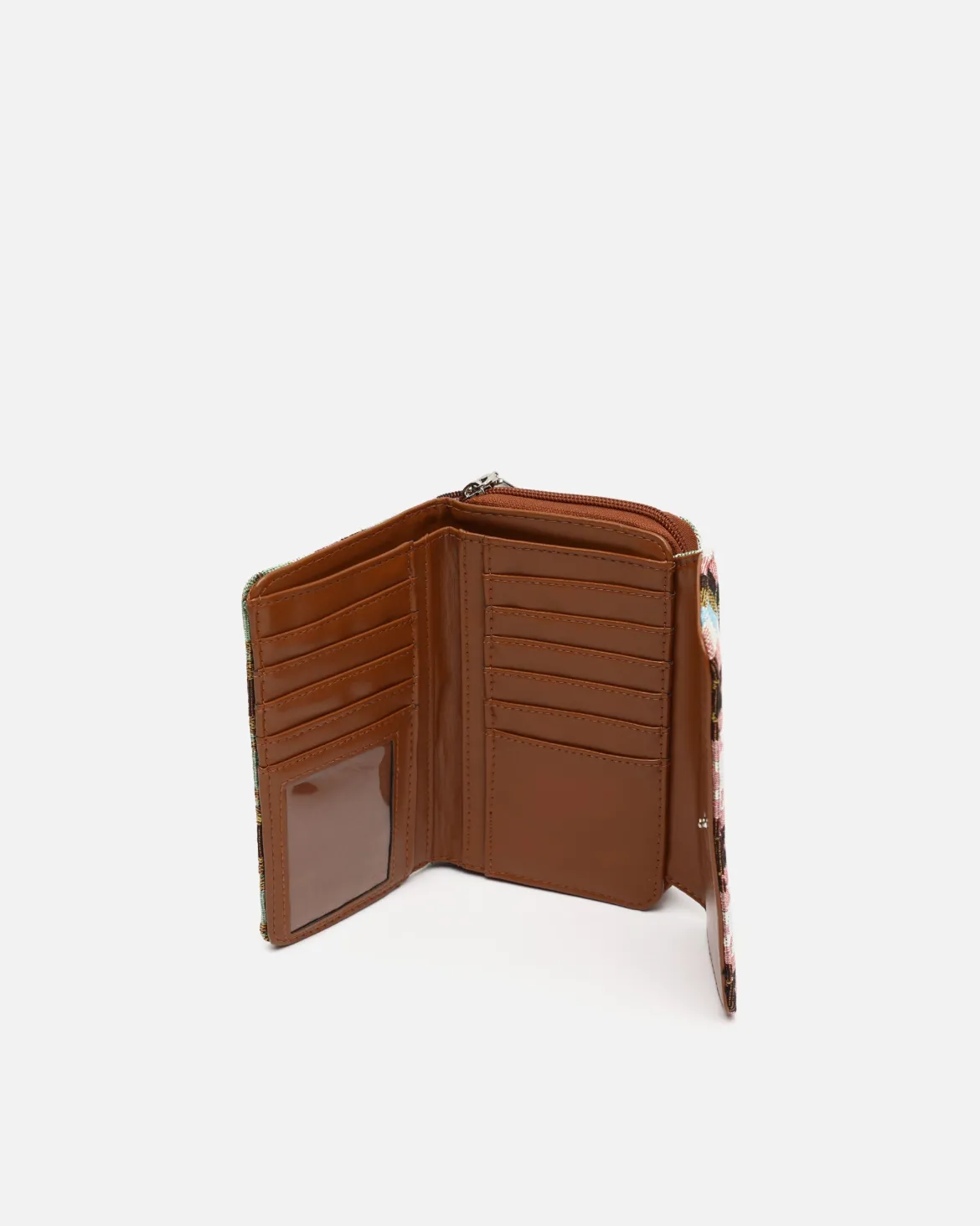 Monedero grande estampado jacquard