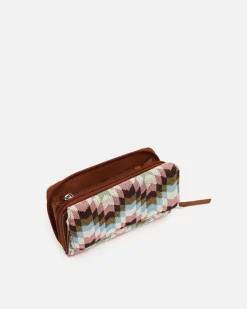 Monedero grande estampado jacquard