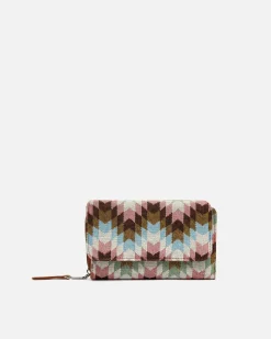 Monedero grande estampado jacquard